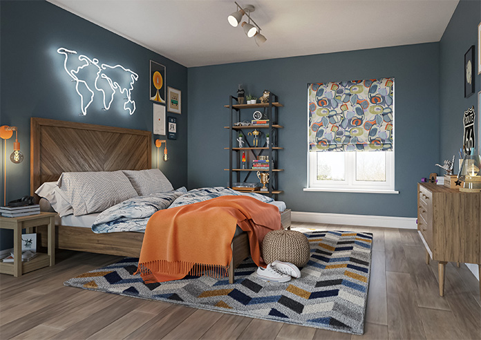 Pop, Denim - Roman Blind - Image 6
